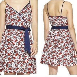 Vineyard Vines Red and White Floral Mini Dress